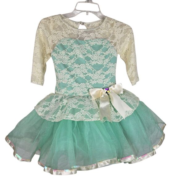 Weissman When We're Together 11554 Dance Costume Dress LC Large Child Tiana - Picture 1 of 6